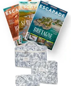 Abonnement Escapade Magazine + set de trousses de toilette