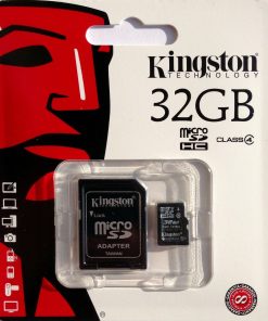 32GO/Classe 4-Carte mémoire microSDHC Kingstone 32GO Classe 4 avec adaptateur